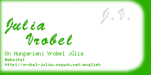 julia vrobel business card